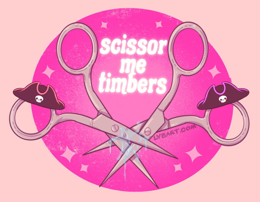 Scissor Me Timers Fine Art Print