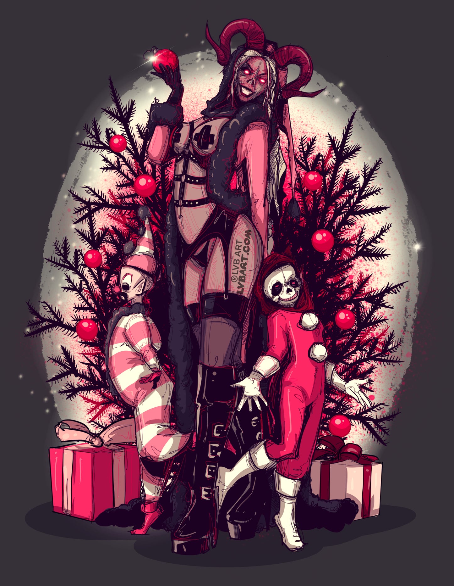 Lady Krampus Fine Art Print