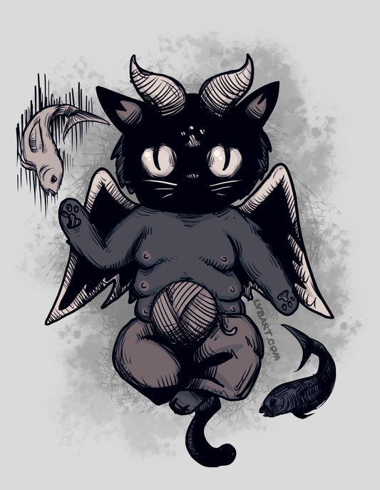 Bapho-cat Fine Art Print