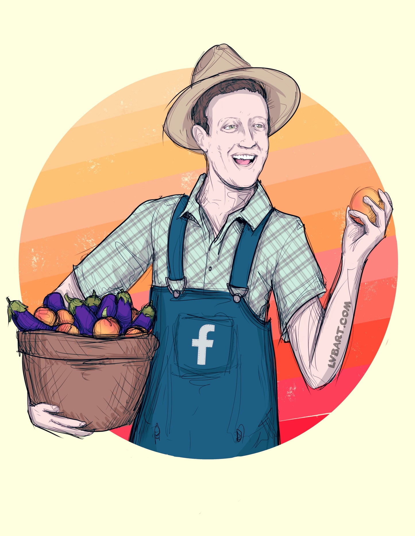 Farmer Mark Fine Art Print