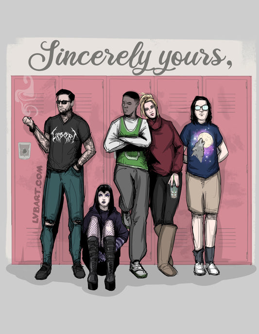 Contemporary Breakfast Club Fine Art Print