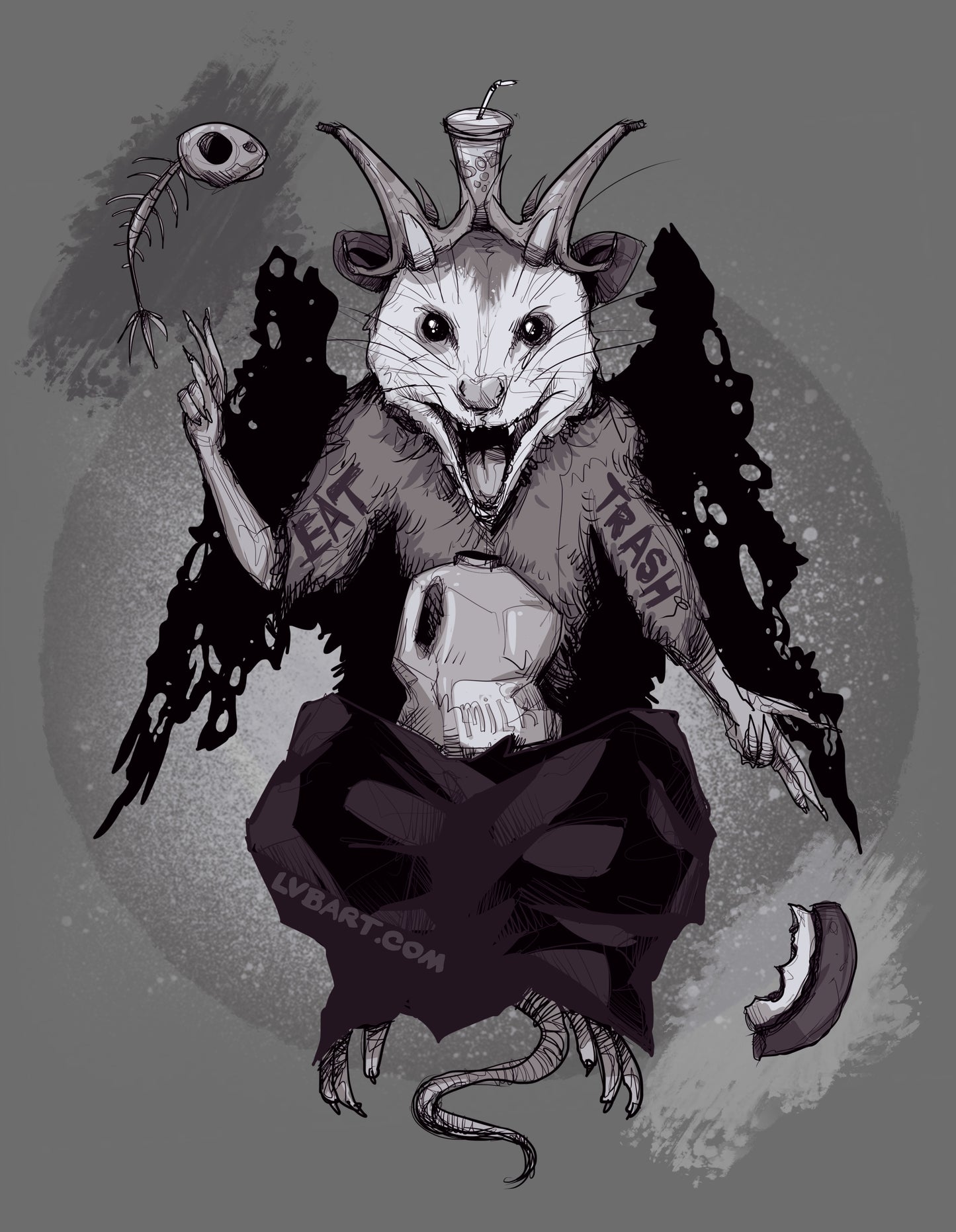 Trashphomet Fine Art Print