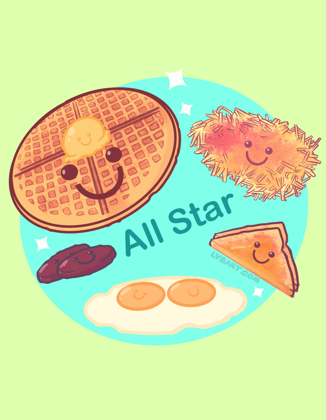 All Star Breakfast Fine Art Print