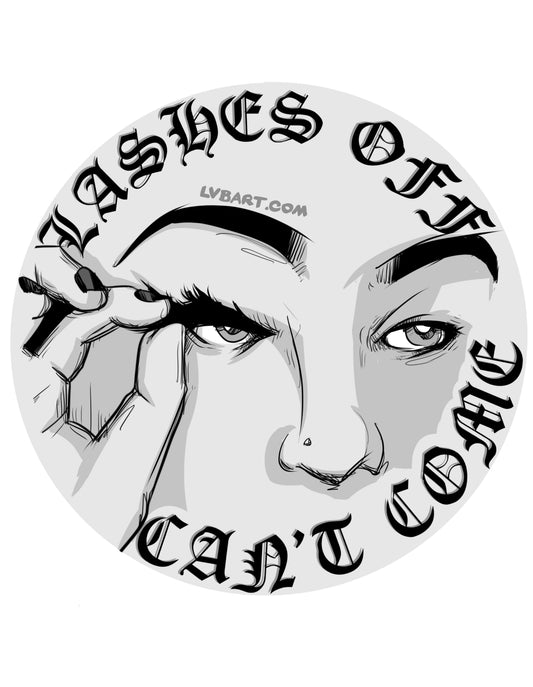 Lashes Off Fine Art Print