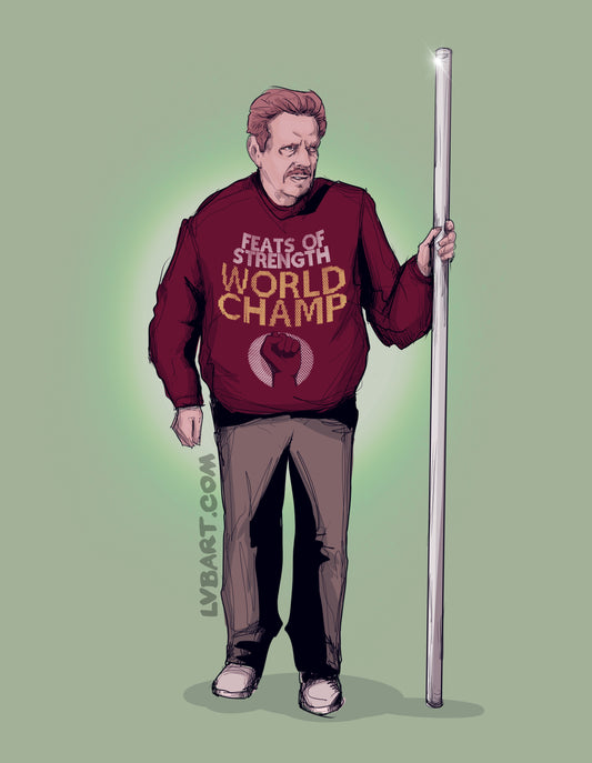 Feats Of Strength Fine Art Print