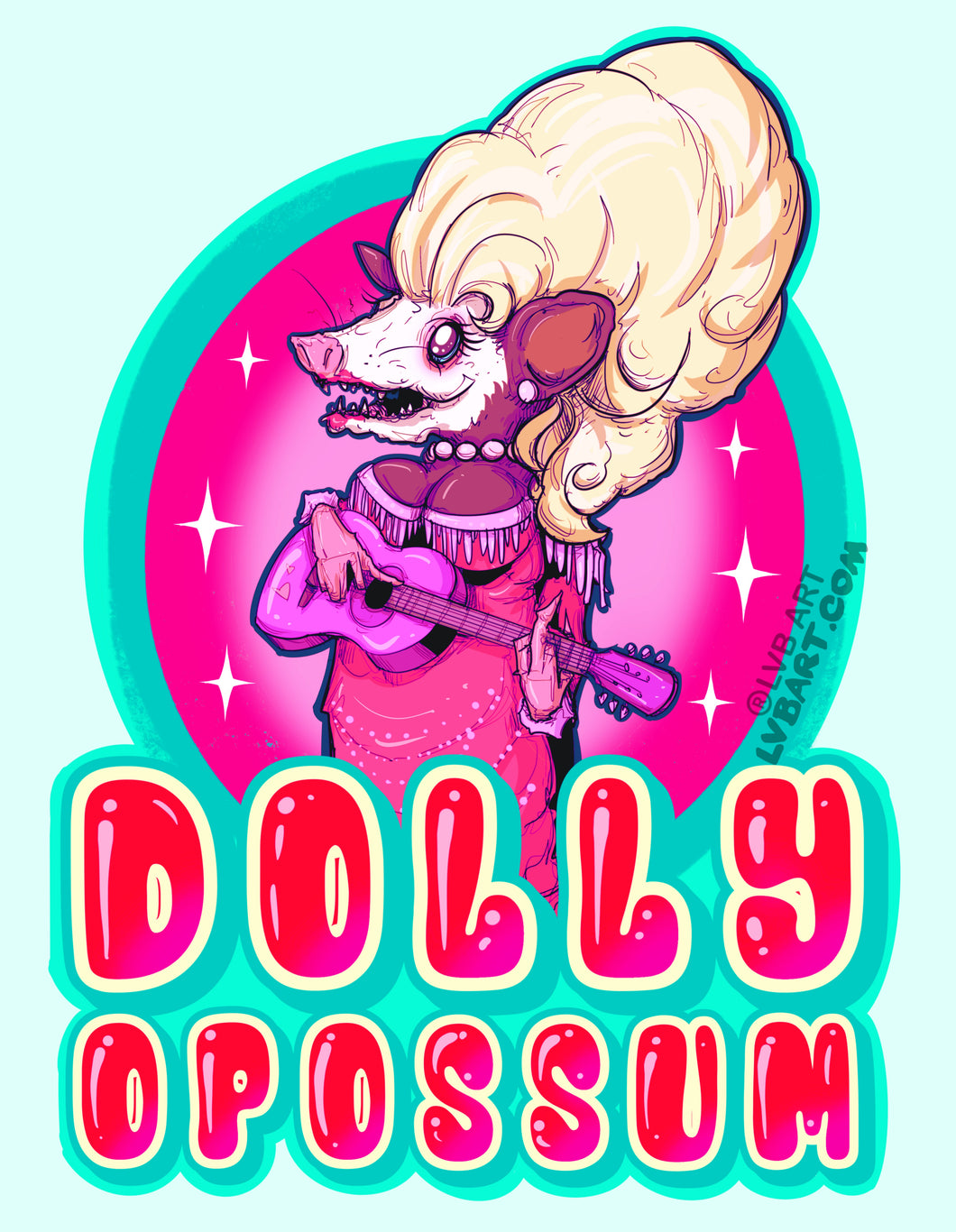 Dolly Opossum Fine Art Print