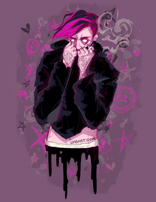 Sad Boy Fine Art Print