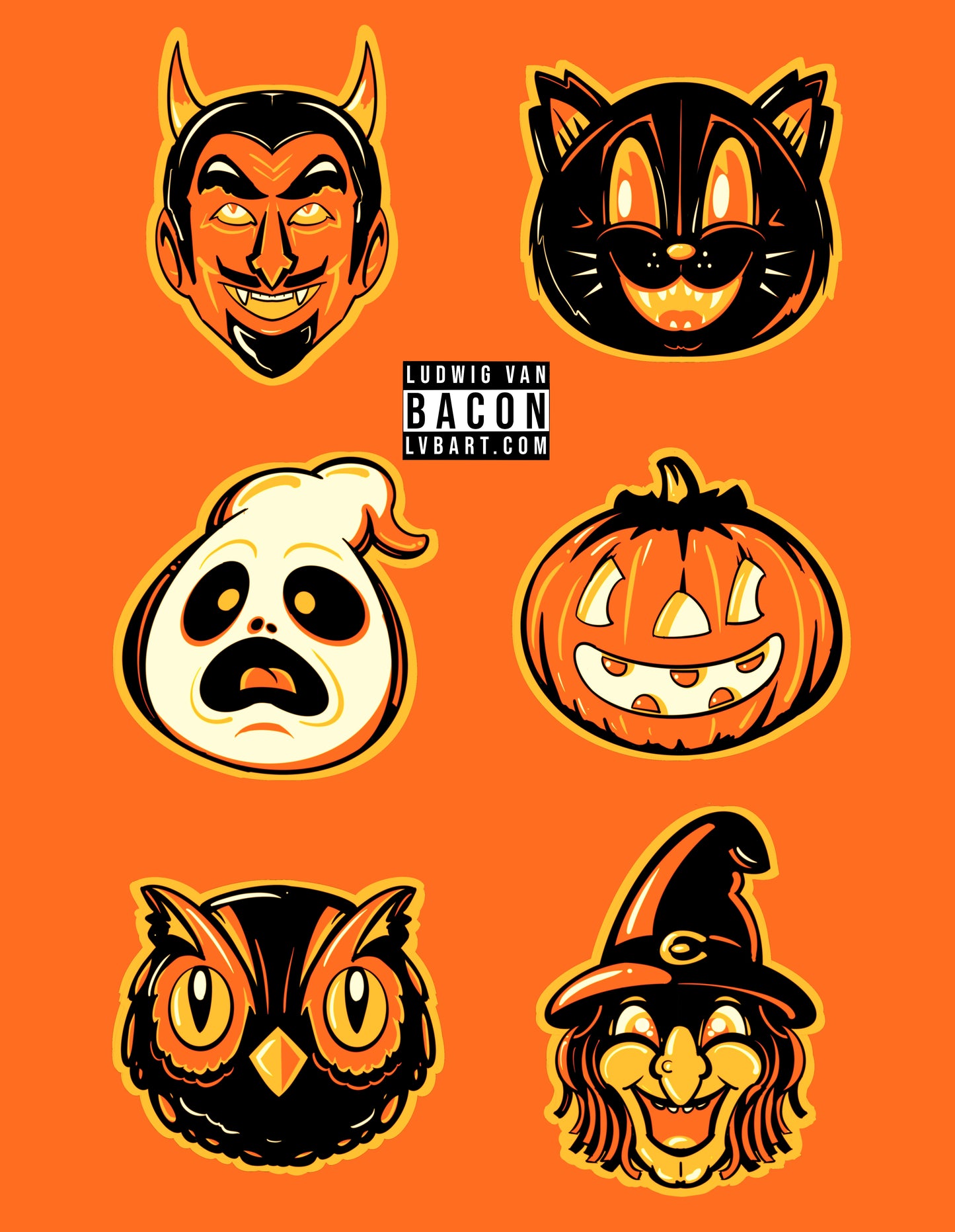 Vintage Halloween Fine Art Print