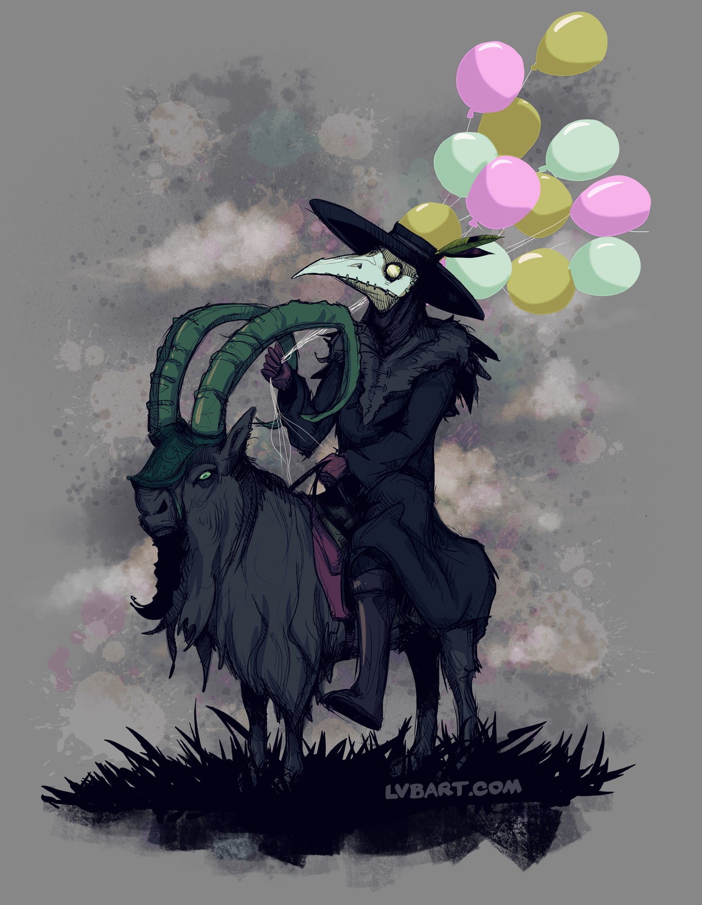 Plague Balloons Fine Art Print