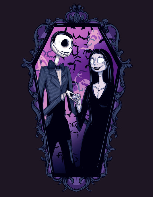 Jack & Sally Addams II Fine Art Print