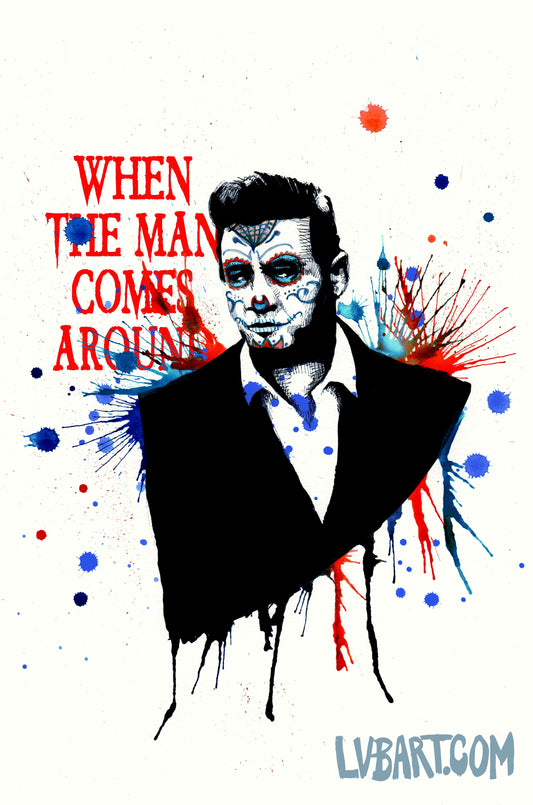 Sugar Cash The Man Comes Around Fine Art Print