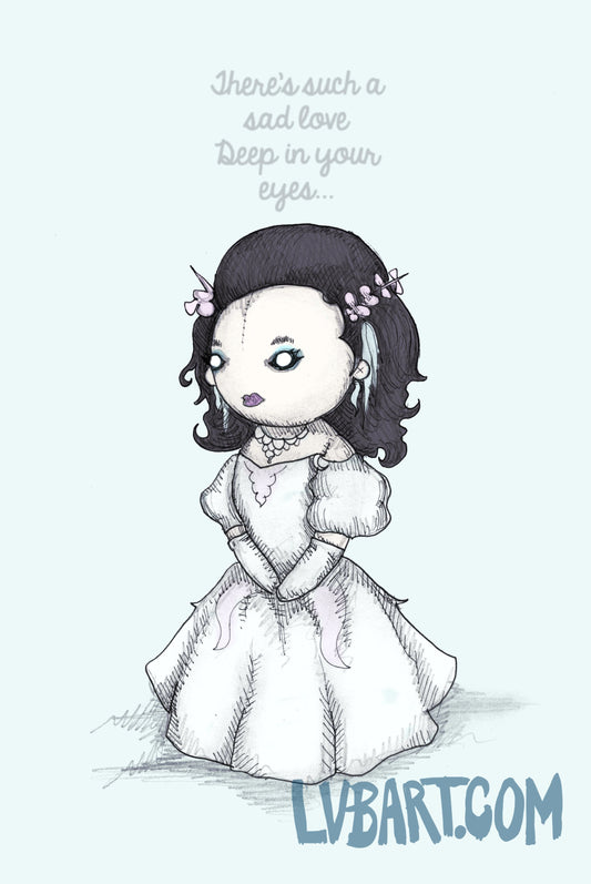 Sad Love Sarah Fine Art Print