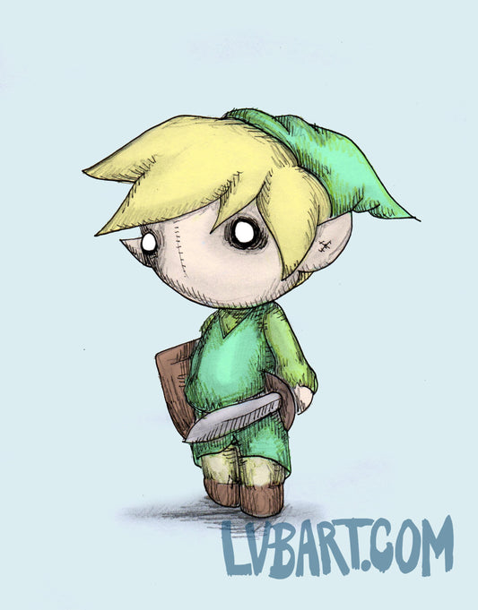 Link Plush Fine Art Print
