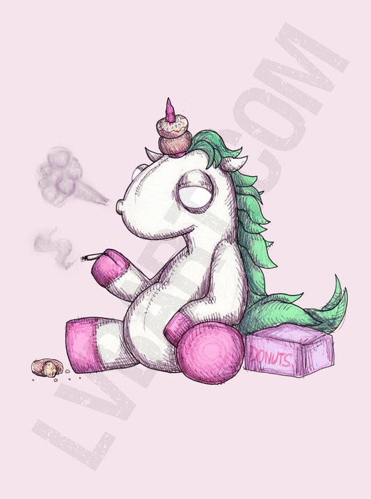 Majestic Smoke & Doughnut Fine Art Print