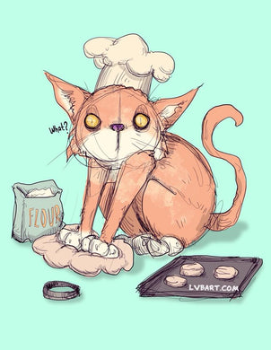 Making Biscuits Fine Art Print