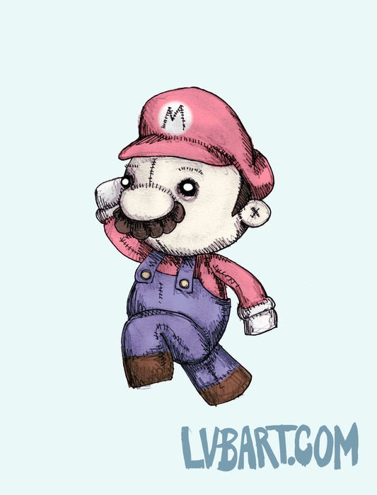 Plumber Plush Fine Art Print