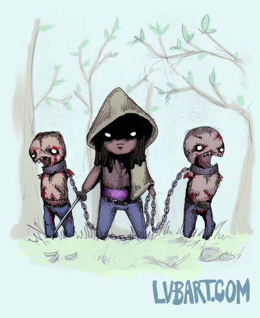 Zombie Pets Fine Art Print