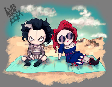 Beach Goths Fine Art Print