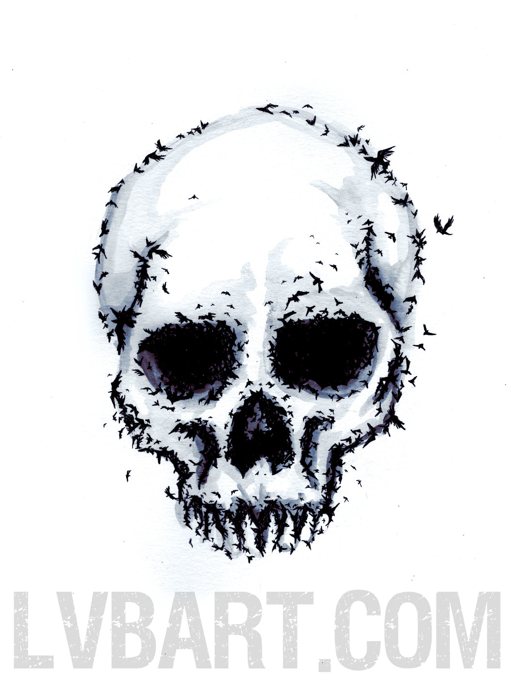 Murder Skull Fine Art Print
