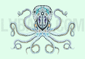 Sugar Skull Octopus Fine Art Print