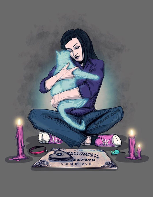 Custom Ouija Pet Memorial Artwork Commission