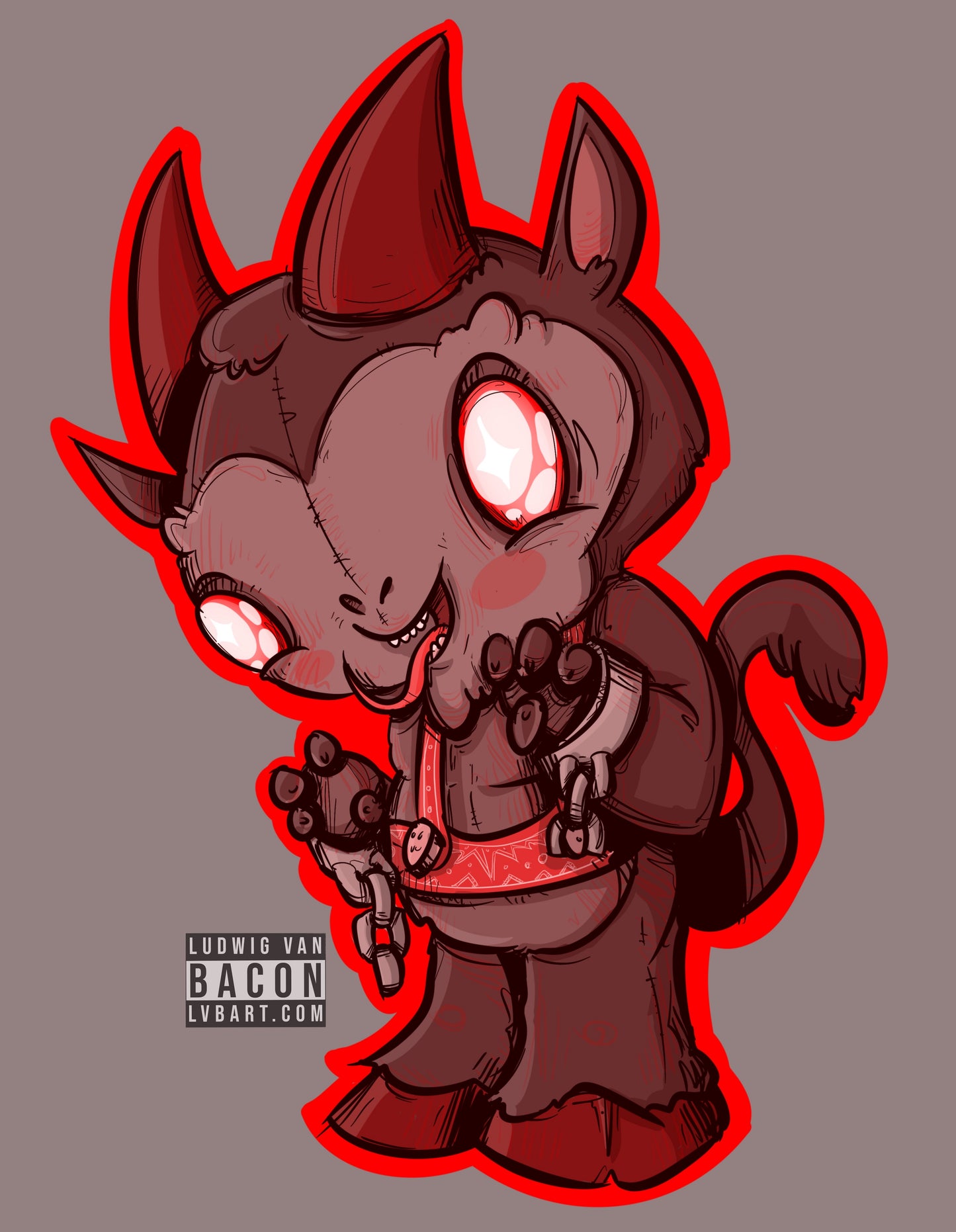 Plushie Krampus Fine Art Print