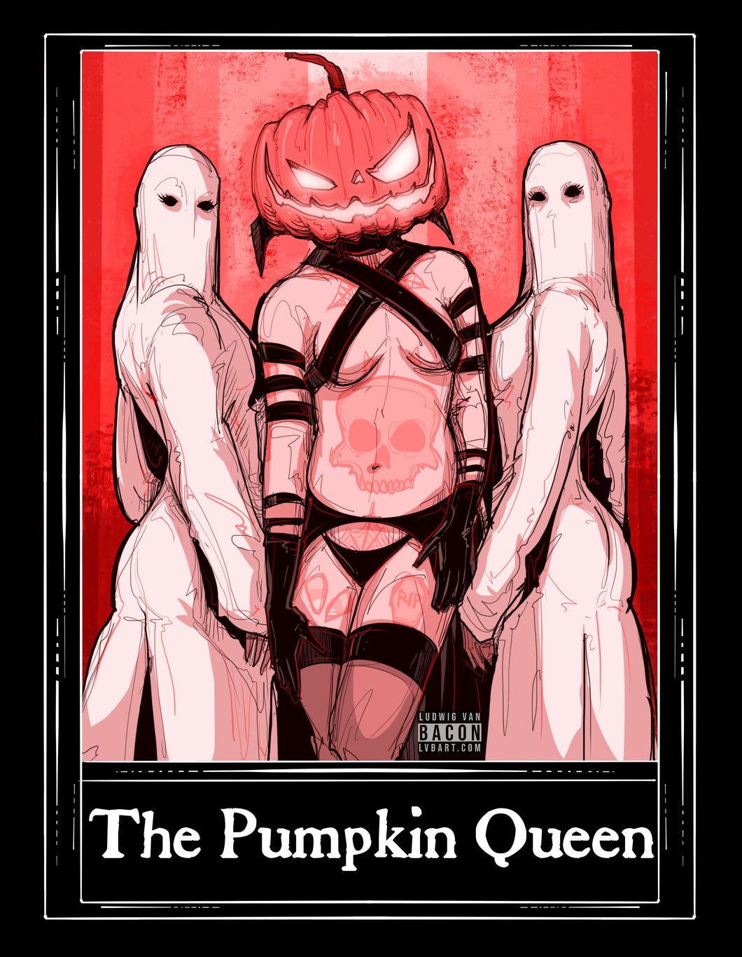 The Pumpkin Queen Tarot Fine Art Print