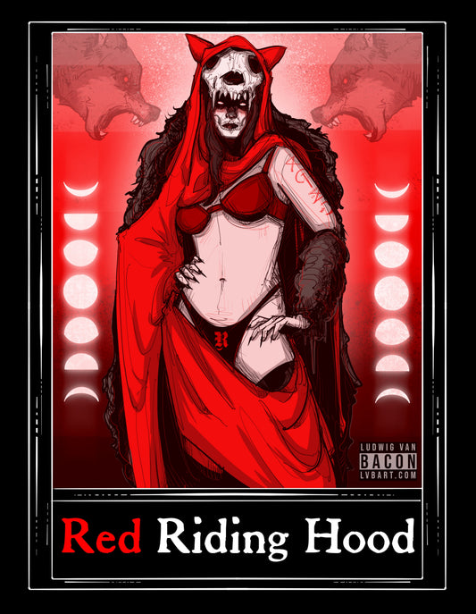 Red Riding Hood Tarot Fine Art Print