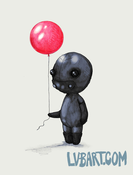 Rubber Man Plushie Fine Art Print
