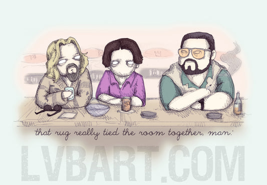 The Dude's Rug Fine Art Print