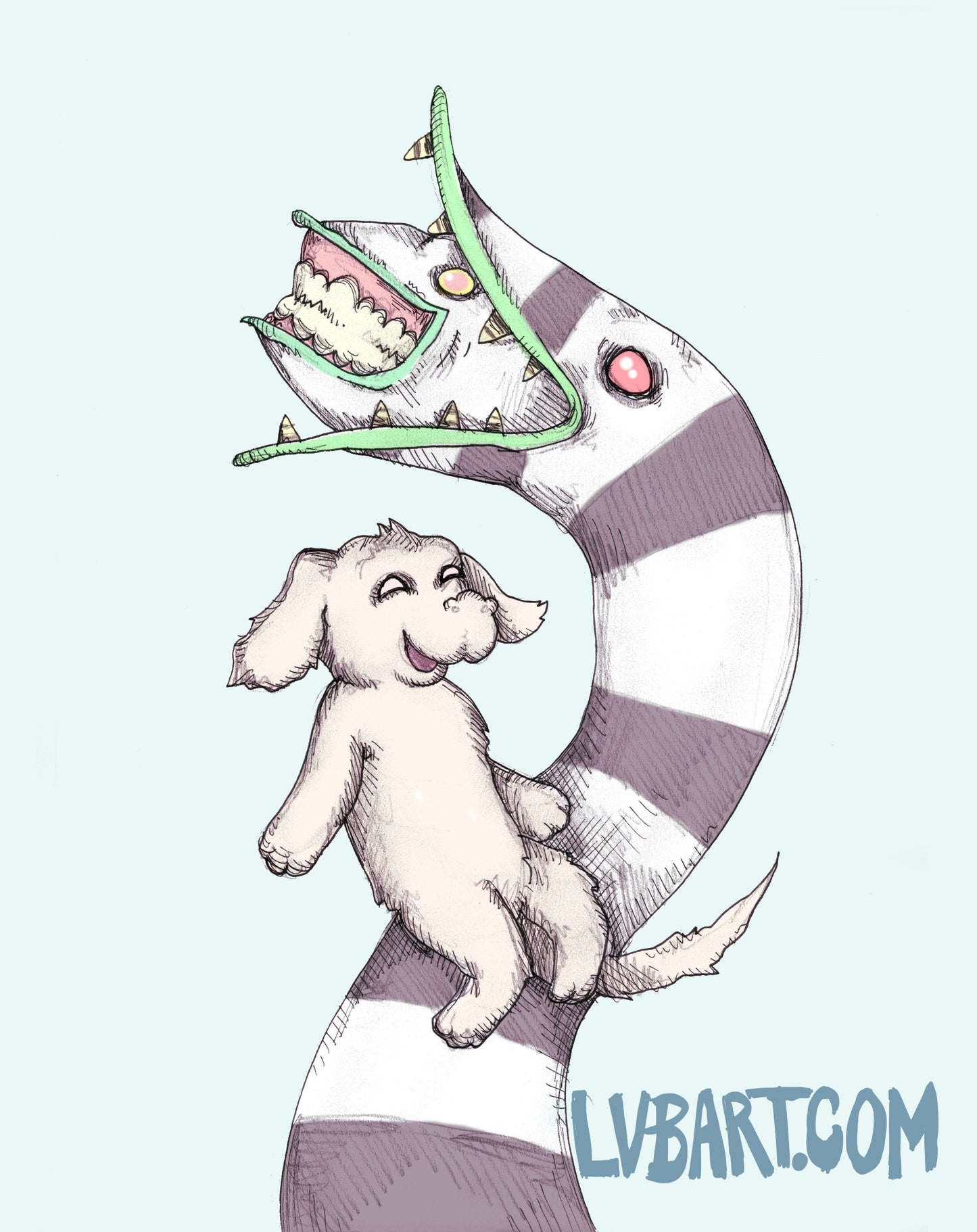 Sandworms and Luck Dragons Fine Art Print