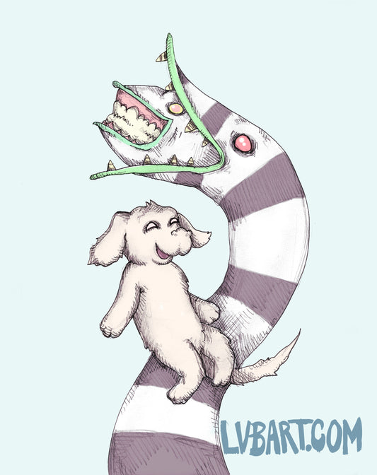 Sandworms and Luck Dragons Fine Art Print