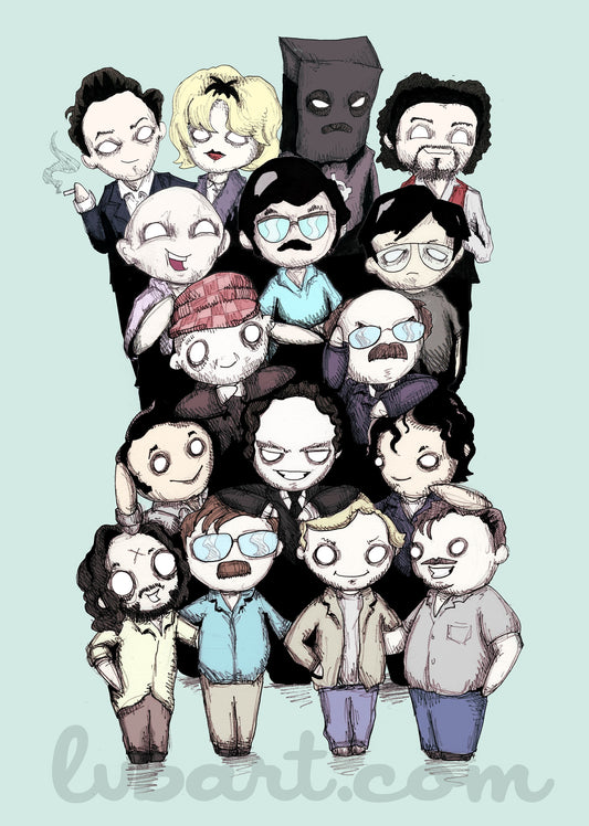 Serial Killers *EXTENDED* Fine Art Print