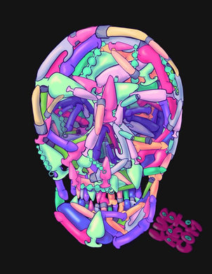 Sex Toy Skull Fine Art Print