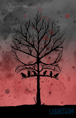 Skull Tree 2 Fine Art Print