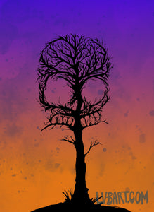 Skull Tree Fine Art Print