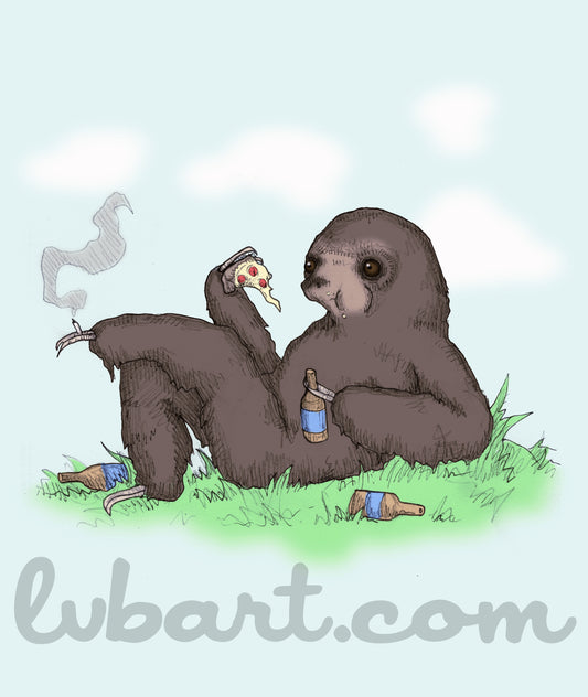 Sloth Life Fine Art Print