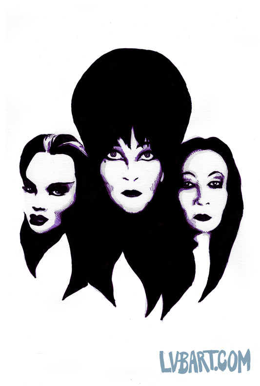 Spooky Gals Fine Art Print