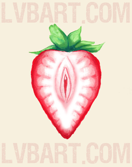 Juicy Strawberry Fine Art Print