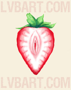 Juicy Strawberry Fine Art Print