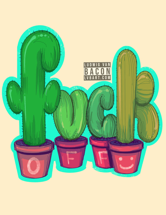 Rude Succulents Fine Art Print