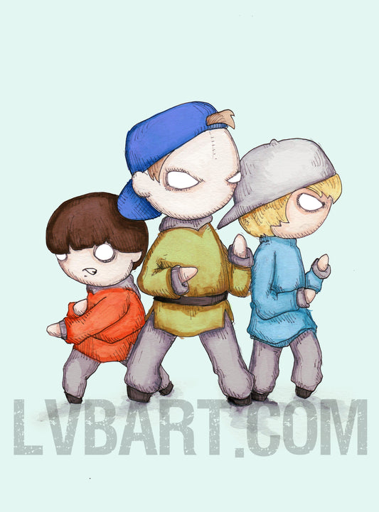 Three Ninjas Fine Art Print
