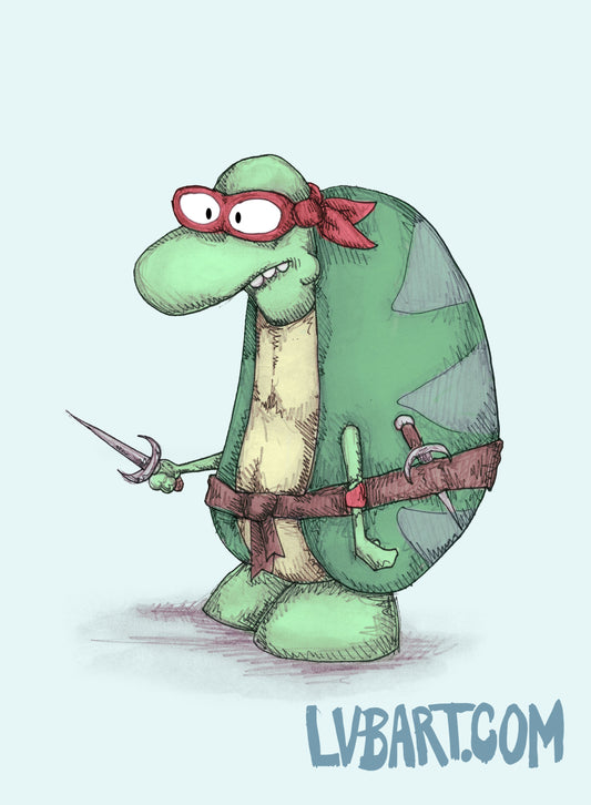 Teenage Mutant Ninja Filburt Fine Art Print