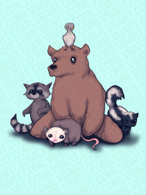 Trash Animals Fine Art Print