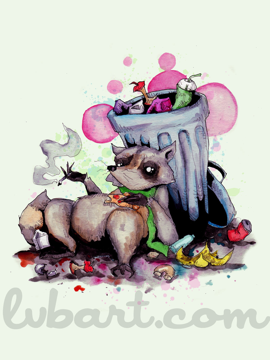 Trash Panda Fine Art Print