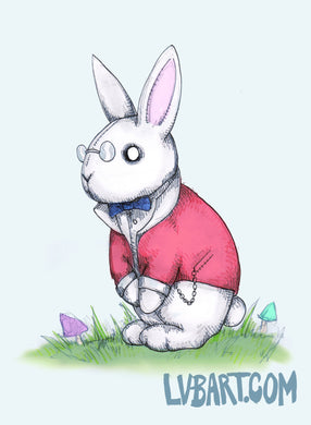 White Rabbit Fine Art Print