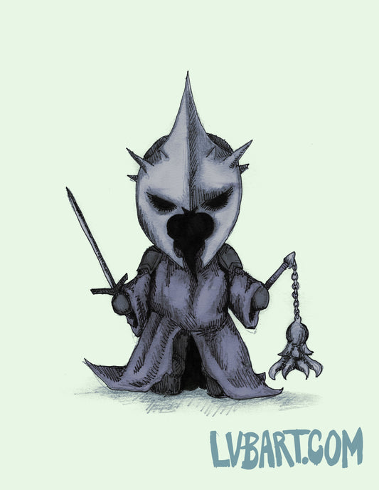 Plush Witch King Fine Art Print